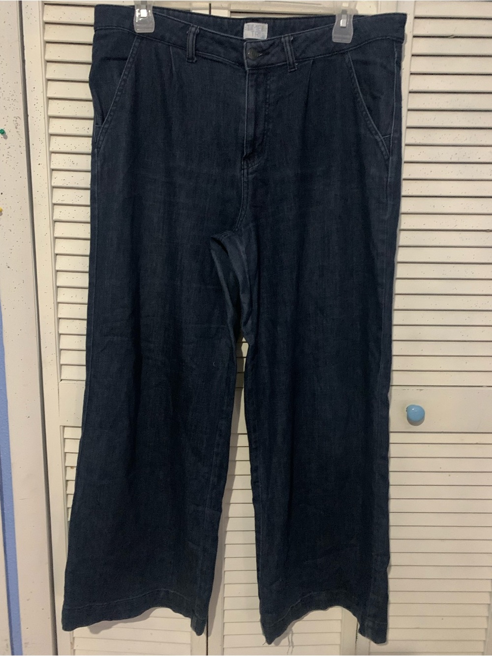 Time and Tru Indigo Wide Leg High Rise Jeans